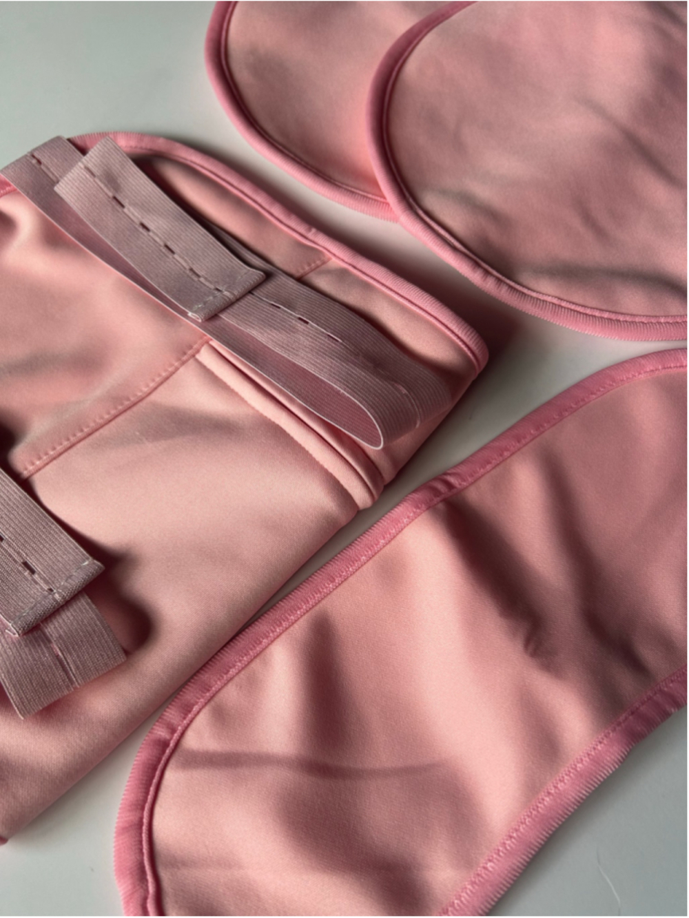 NEW Castor Oil Pack Wrap Set Pink White - Picture 2 of 7